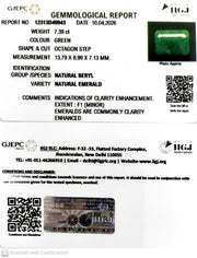 7.39/CT Natural Panna Stone with Govt. Lab Certificate-12313D49943